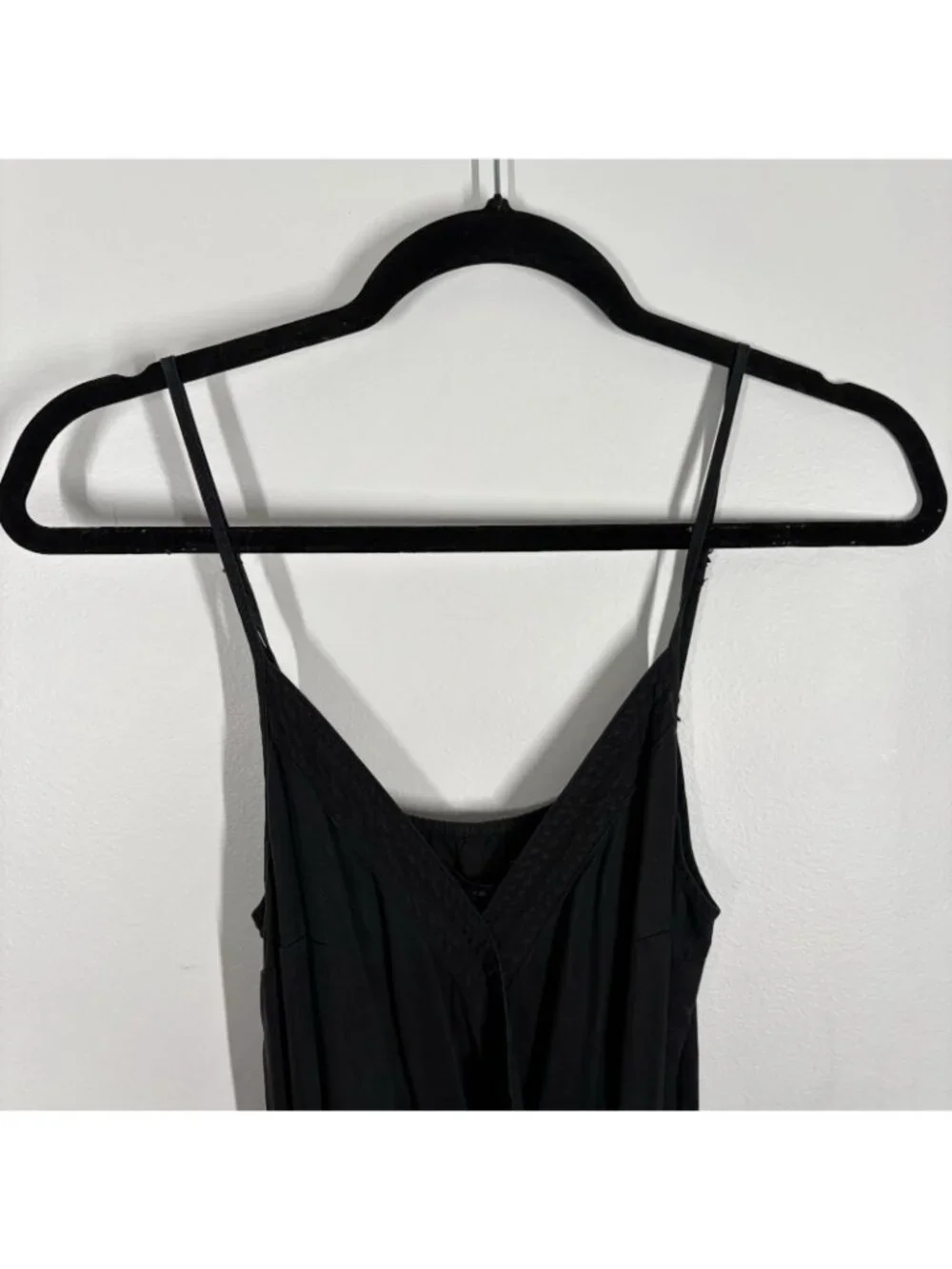 Abercrombie & Fitch Wmn S Black Sleeveless Tie Waist Surplice Utility Romper NWT